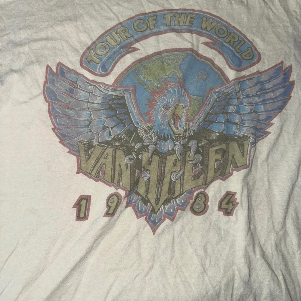 Van Halen Tour of the World 1984 Beige T-Shirt - Picture 3 of 4